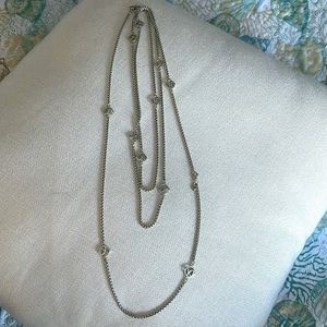 David Yurman signature 72” sterling silver necklace SALE!!